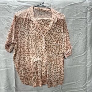 Victoria's Secret Pink Leopard Print Shortie Pajama set